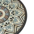 thumbnail image 6 of GDF Studio French Country Outdoor Side Table with Mosaic Ceramic Top and Metal Base, Brown, 6 of 10