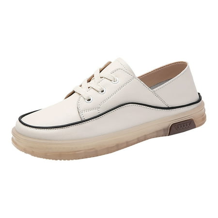 

Cathalem Thick BottomLoafer Casual Shoes For Women Casual Fashion Shoes For Women Beige 39