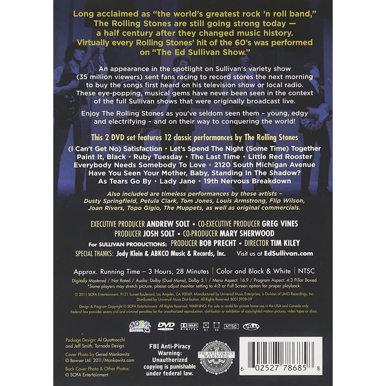 4 Ed Sullivan Shows Starring The Rolling Stones - Walmart.com