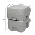 Ktaxon Portable Camping Toilet, 5.3 Gallon Capacity Leak Proof Compact