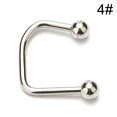 thumbnail image 2 of Nose Ring U Shaped Solid Color Stainless Steel Nose Septum Ring Nose Jewelry, 2 of 10