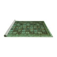 thumbnail image 2 of Ahgly Company Machine Washable Indoor Rectangle Oriental Turquoise Blue Modern Area Rugs, 2' x 4', 2 of 4