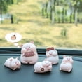 thumbnail image 2 of KERISTE Cute Cartoon Pig Car Decoration Car Center Console Interior Dashboard Accessory E, 2 of 6
