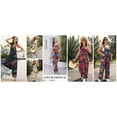 thumbnail image 5 of PUWEI Women's Summer Casual Boho Romper Floral Print Overalls Loose Wide Leg Jumpsuits with Pockets, 5 of 7