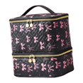 thumbnail image 2 of Estuche organizador de esmaltes de uñas, estuche de , caja de suministros con asa, cierre de cremallera, versátil bolsa de cosméticos, accesorio Negro, 2 of 10