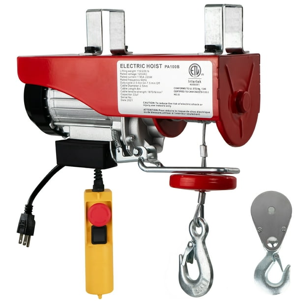 Electric Hoist, Hoist Pulley System, Pulley Hoist, 220 Lb Electric