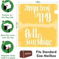 thumbnail image 2 of Hello Sunshine Mailbox Covers Magnetic Standard Size, Spring Summer Magnetic Mailbox Covers Mailbox Wraps Post Letter Box Cover for Holiday Outside Yard Decor 18"x21", 2 of 6