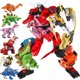 thumbnail image 4 of Figura de acción de TransFormers 5 en 1 para niños, Robot transFormable de 40CM, modelo de coche, escalera, camión de bomberos, ingeniería, 4 of 4