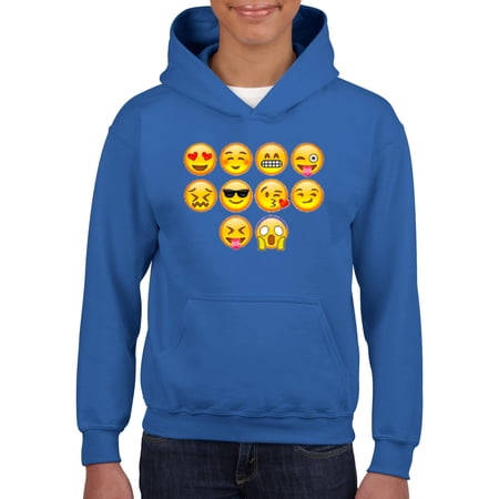 IWPF - Big Boys Hoodies and Sweatshirts - Emoji Entourage