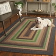 thumbnail image 5 of SAFAVIEH Braided Marco Bordered Machine Washable Reversible Area Rug, Brown/Green, 3' x 5', 5 of 20