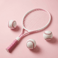 thumbnail image 2 of Almencla 21 inch Tennis Racket for Kids Nonslip Grip Tennis Racquet Recreational with Drawstring Bag Equipment for Park Beach Practice Pink, 2 of 7