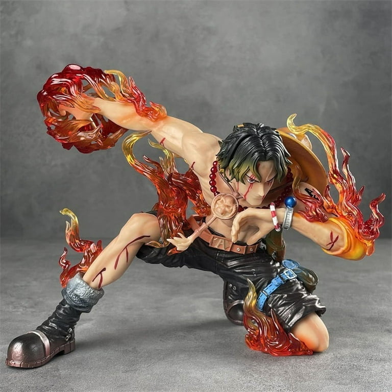 One Piece Ace Anime Action Figure Statue Character PVC Model Toys  Collection 7.09'' Great Christmas & Birthday Gifts 