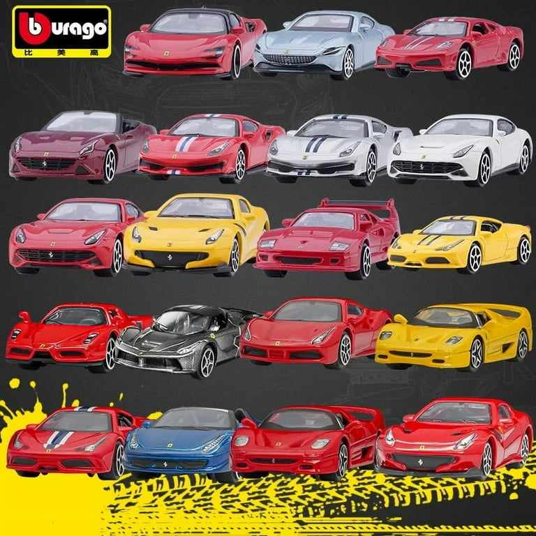 Bburago 1:64 Ferrari Model Car SF90 F430 ROMA 488PISTA Bburago 1:64 Ferrari Model Car SF90 F430 ROMA 488PISTA