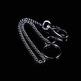 thumbnail image 3 of Belt Keychain Creative Long Chain Waist Hanged Key Chain Jeans Long Belt Chain for Boy Men (Silver White), 3 of 8
