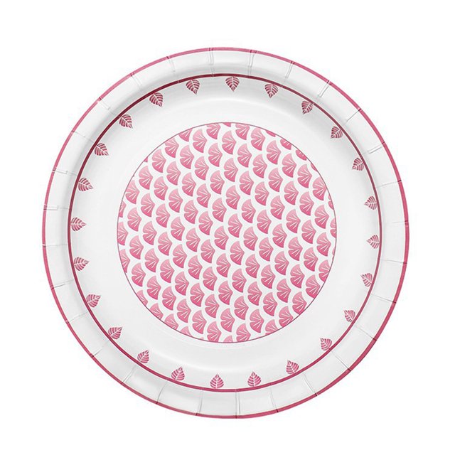 Birdeem Assiettes en Papier Jetables pour le Souper Étanches et Anti-Huile Assiettes en Papier Écologiques Vaisselle Ronde Épaissie Assiettes en Papier Assiettes à Fruits