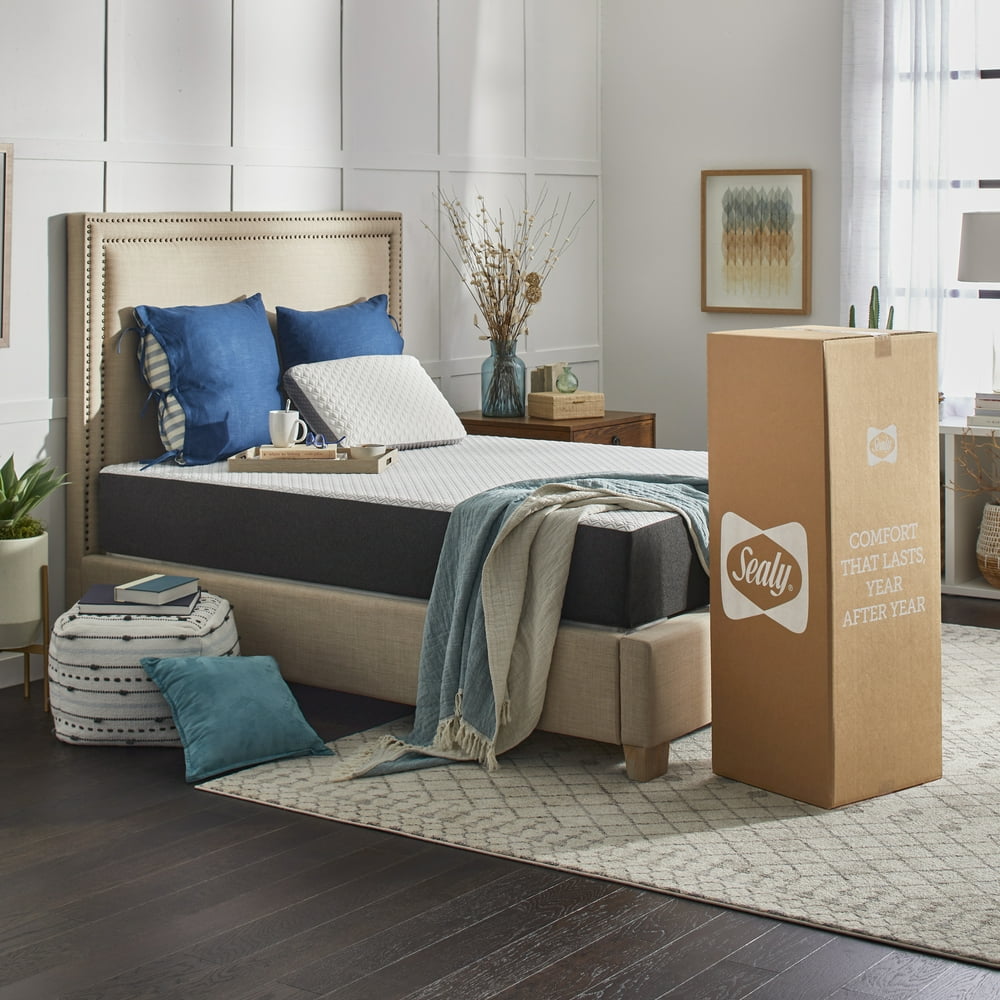 Sealy 10" Cool & Clean Hybrid Mattress, Twin