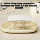 thumbnail image 5 of Soporte multifuncional para cajas de pañuelos, organizador de escritorio de plástico beige con muelle • Compartimento de almacenamiento para objetos pequeños • Mesa de té en la cocina, salón, 5 of 6