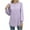 Purple, variant on HongQid Long Sleeve Eyelet Tops for Women Spring Fall Crew Neck Shirts Casual Loose Blouse Trend Outfits Clothes