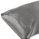 thumbnail image 2 of Juego de fundas de almohada REGALWOVEN de satén de 2 con cierre de sobre rey gris oscuro, 2 of 6