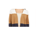 thumbnail image 2 of Charter Club Women's Milano Colorblocked Cotton Completer Sweater Blue Size Petite Small, 2 of 3