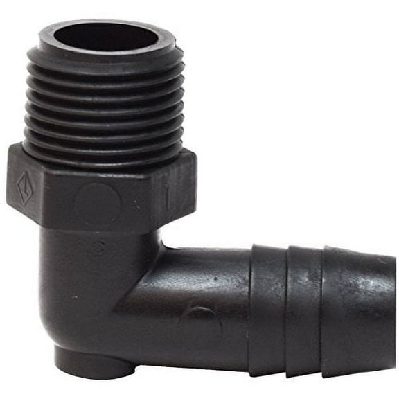 Valterra RF842 3/8" Male Pipe Thread x 1/2" Barb Elbow Fitting