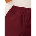 thumbnail image 6 of YONGHS Kids Boys Casual Long Pants Solid Color Pull On Stretch Trousers 9M-5T Burgundy 12-18 Months, 6 of 6