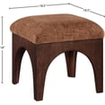 thumbnail image 6 of Meridian Furniture Lawson Cognac Chenille Fabric Ottoman, 6 of 7