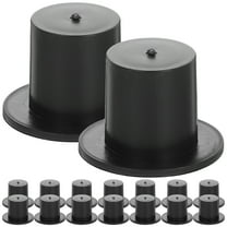 Zcyifa 120 Mini Black Top Hats for DIY Crafts and Party Decorations