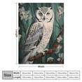 thumbnail image 4 of Nawypu Owl Blanket Forest Owl Decor Throw Blanket Owl Blanket Gifts for Girls Boys Owl Lovers Winter Super Warm Soft Plush Lightweight Flannel Sofa Bedding Blanket for Kids Adults Men Women, 4 of 6