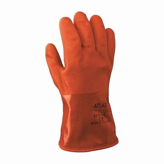 Showa Cut Resist Gloves,PVC,M,Orange,PR 460M-08