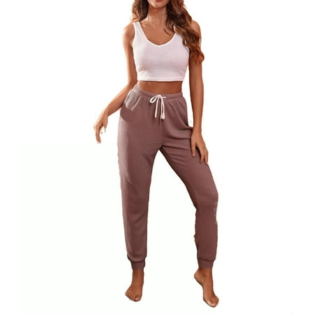 

Colorblock Knot Robe Sets V neck Sleeve Long Sleeve Women s Lounge Sets(6)