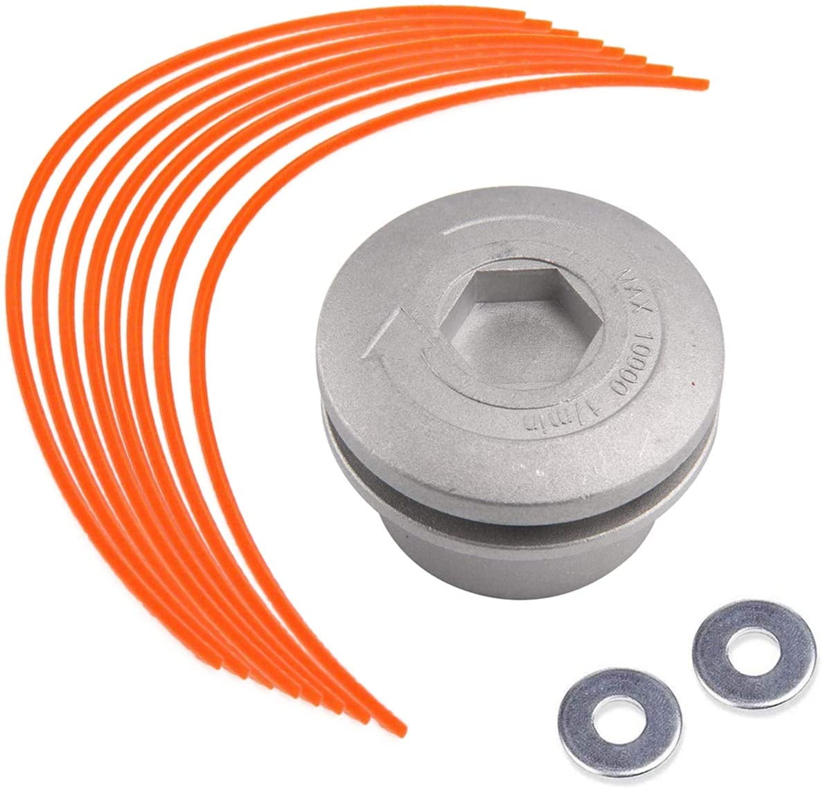 Aluminum Brush Cutter Head Double Line Head Spool Nylon Grass Trimmer