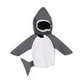 thumbnail image 4 of Disfraz de tiburón para niños, trajes de Cosplay de animales, vestido de Halloween, ropa bonita de tiburón pequeño para actuación del Día de los niños 80 a 105cm, 4 of 8