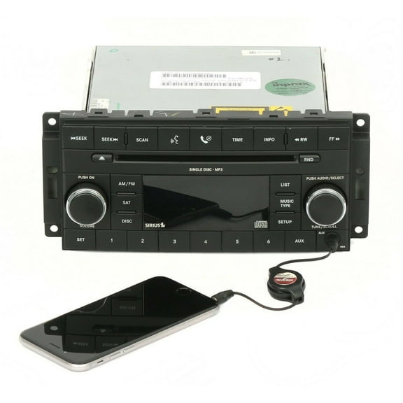 Restored Chrysler Dodge 2008-2010 Avenger Sebring Radio AM FM CD w XM - P05064059AI RES (Refurbished)