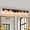 Walnut+black+7-Lights, variant on ACE-LIGHTS,6-Lights Farmhouse Rustic Bathroom Light Fixture with Glass Lampshade(Bulbs Not Included),Vanity Lights Fixture for Bathroom,Dressing Room,Bedroom,Living Room(Black)