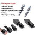 thumbnail image 2 of Espejos Retrovisores Laterales Universales Negros Para Motocicleta Compatibles Con Honda Kawasaki Suzuki Harley Bolt (Negro-Harley), 2 of 5
