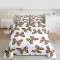 thumbnail image 2 of Feelyou Fashion Butterfly Twin Comforter Sets, Modern Leopard Print Bedding Set, 2pcs, 2 of 8
