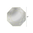 thumbnail image 4 of CHLOE's Reflection Contemporary-Style Octagon Golden Finish Wall Mirror 30" Tall, 4 of 4