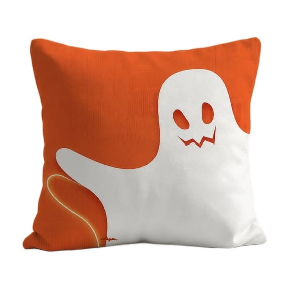 Halloween Pillows Soft Stuffed Ghost Pumpkin Accent Fall Throw Pillows, Hug-Able Holiday Decor for Couch Sofa Bed with Pp Cotton Fill A