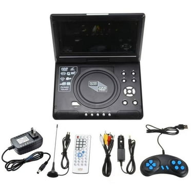 9.8 Inch 16:9 Widescreen 270° Rotatable LCD Screen Home Car TV DVD Player Portable VCD Compact Disc MP3 Viewer with Game Function