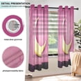 thumbnail image 5 of Pink Sky and Moon Breathable Sheer Curtains 63x42in Soft Light Filtering, UV Protection and Thermal Insulation, 5 of 7