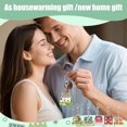 thumbnail image 2 of 12Pcs House Warming Gifts New Home Keychain Acrylic Bulk House Shaped Pendant Keychain Real Estate Agent Key Chain for Welcome Housewarming Party Favors Christmas Customer New Homeowner Supplies, 2 of 7