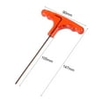 thumbnail image 2 of Unique Bargains 2mm Metric S2 Alloy Steel T Shape Handle Hex Key Wrench Spanner Tool, 2 of 3