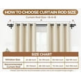 thumbnail image 6 of 1 Inch Double Curtain Rods 66 to 120 Inches (5.5-10 Feet), Heavy Duty Adjustable Double Curtain Rod for Windows, Black Drapery Rods with End Caps, 6 of 14
