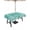DarkTurquoise, variant on Outdoor Tablecloths with Umbrella Hole & Zipper, Sage Green Coastal 60x60 Inch Square Tablecloths, Starfish Coral Summer Beach Ocean Waterproof Table Cloth, Patio/Pool/Picnic Table Covers