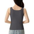 thumbnail image 5 of Roncen Women's Thermal Vest with Built-in Bra, Fleece Lined Seamless Tank Top, Printed Warm Sleeveless Undershirt, 5 of 6
