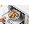 thumbnail image 3 of Cook with Color Grey Silicone Reusable Air Fryer Liner, 7” diameter 2” tall, 1 Count per Pack, 3 of 7