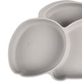 thumbnail image 1 of Plato De Alimentación De Bebé De Silicona Platos para niños de dibujos animados Platos de alimentación para bebés de silicona Cubiertos para bebés (gris claro) Sywqhk Libre de BPA, 1 of 9