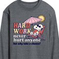 thumbnail image 3 of Peanuts - Hard Work - Men's Long Sleeve T-Shirt, 3 of 6