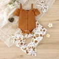 thumbnail image 3 of Ketyyh-chn99 Baby Girl Fall Clothes Baby Girl Clothes Outifts Long Sleeve Romper Floral Pant Set Fall Winter Baby Girl Clothes B,3-6 Months, 3 of 5